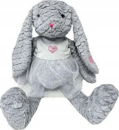 Lepurush lodër Tulilo Mascot Bunny Rózia, 32 cm, gri