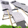 Стол zero gravity Carruzzo Outdoor, склоплив, со перница, сив