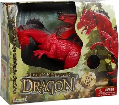 Loje dinosauri Dragon Mighty Megasaur, me bateri, që ec, shumëngjyrësh