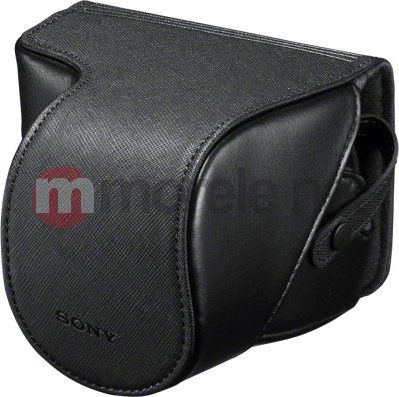 Mbulesë lente Sony LCSEJC3/B për Alpha NEX, lëkurë, e zezë
