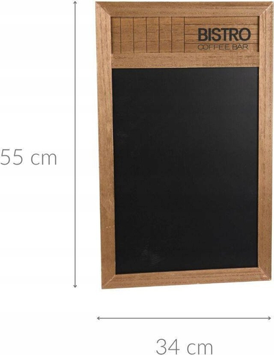 Tablo shkumësi Bistro për kuzhinë, 34 x 55 cm, MDF, e zezë