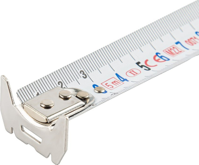 Metër specialist premium me magnet, 8 m, 27 mm, i kuq e i bardhë