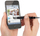 Stilolaps me prekje WEDO Touch Pen MINI, 2 në 1, për telefon dhe tablet, i zi me shkëlqim