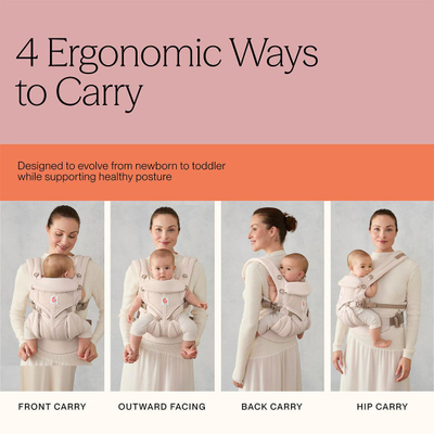 Mbajtëse bebe Ergobaby Omni Classic Mesh, ergonomike, shumëpozicionale, bezhë natyrale
