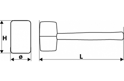 Çekiç gome Topex, 63 mm