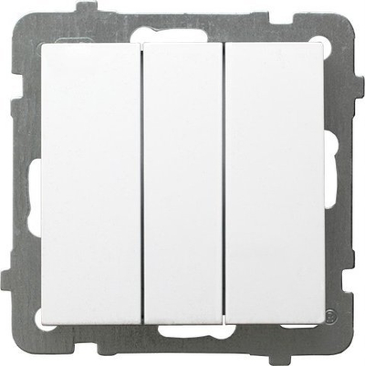 Buton elektrik Ospel As ŁP-24G/m/00, trefishtë, nën suvë, i bardhë