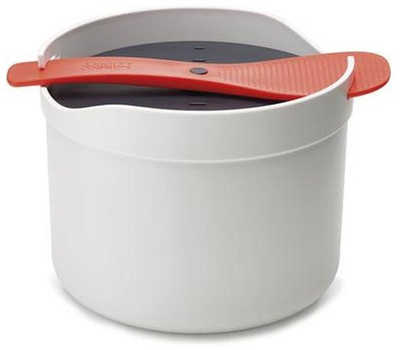 Enë për oriz në mikrovalë Joseph Joseph M-Cuisine, 2L, plastike BPA free, e bardhë portokalli