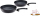 Set tiganësh Fissler Adamant, 24cm 28cm, me veshje të fortë, ngjyrë e zezë
