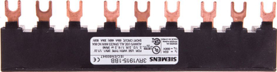 Шина за поврзување Siemens 3P 3RV1915-1BB, 9 модули, црна