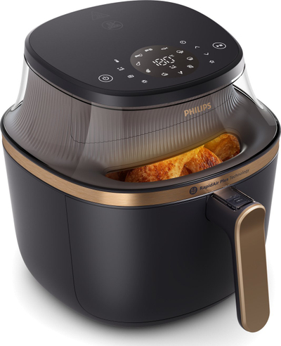 Fritezë me ajër Philips Series 3000 NA332-00, 6.2L, me ekran me prekje, e zezë