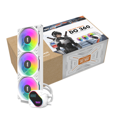 Ftohës Darkflash DO360 AIO Liquid Cooler, 360mm, i bardhë