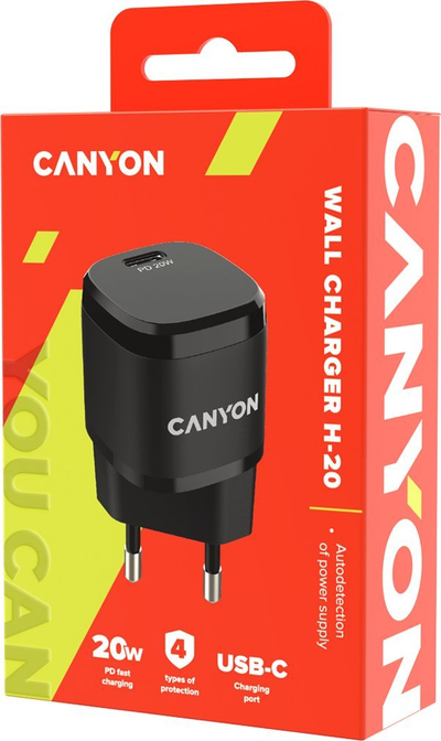Karikues muri Canyon CNE-CHA20B05, 20W, 2 porta USB / USB-C, i zi