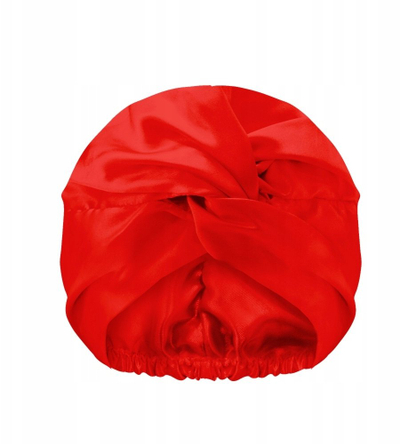 Kapelë nate sateni GLOV Double Layer Satin Bonnet, turban me dy shtresa, për flokë, e kuqe