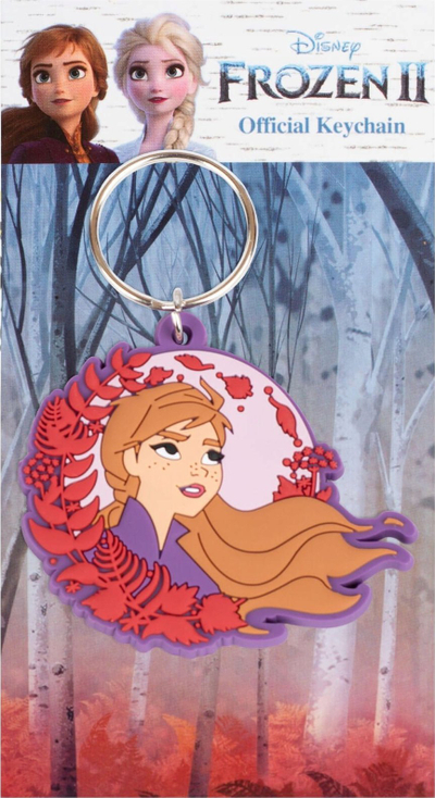 Varëse çelsash Disney Frozen II Anna, 2D, plastikë, vjollcë me shumë ngjyra
