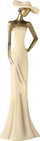 Figurë dekorative Boltze Woman In A Hat, polyresin, 50cm, e artë antike