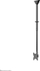 Mbajtëse tavani për monitor/TV Neomounts CL35-340BL12, 23-42\", lartësi 106-156 cm, e zezë