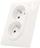 Prizë Legrand 2PxP+T CL Valena Life, e bardhë