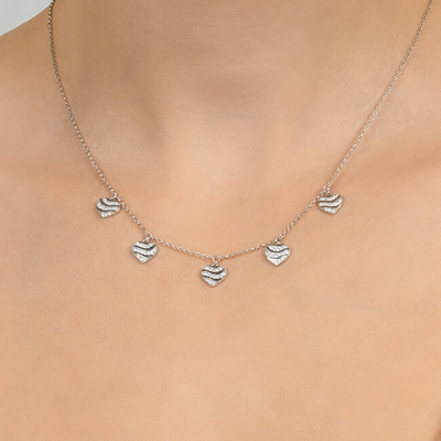 Qafore Brilio Silver Heart NCL11Y