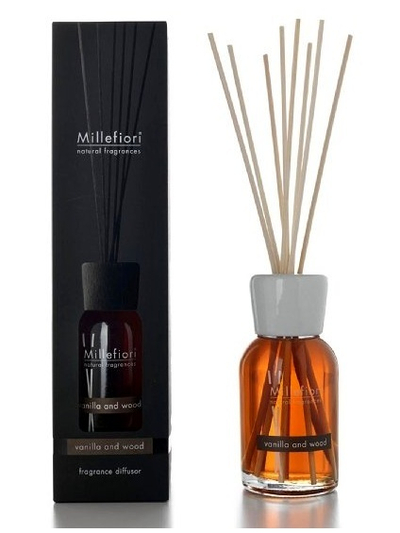Difuzer aromatik Millefiori Milano Natural Vanilla & Wood, 500 ml