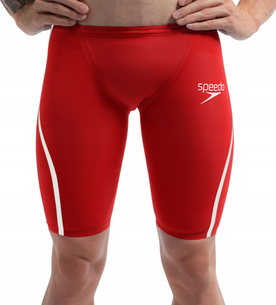 Kostum gare noti Speedo Fastskin LZR Pure Intent 2.0 për burra, i kuq me të bardha