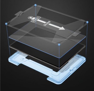 Mbrojtës ekrani Spigen Glas.tr EZ Fit për Galaxy Tab S9 Ultra 14.6\", xham i temperuar, transparent