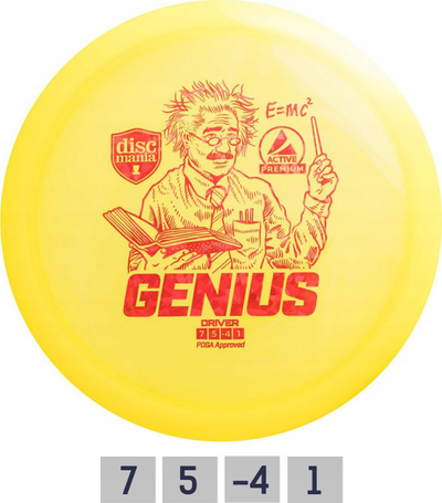 Disk golfi Discmania Active Premium Genius, plastikë e qëndrueshme, për fillestarë