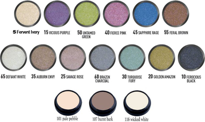 Hije sysh Max Factor Wild Shadow Pots 10 Ferocious Black, e zezë