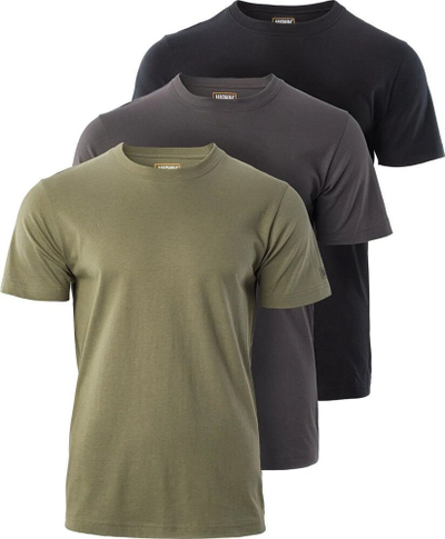 Set bluza Magnum Basic 3-pack, 100% pambuk, mëngë të shkurtra, multikolor