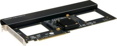 Kartë zgjeruese Sonnet Fusion Dual U.2, PCIe 3.0 x16, 2x SSD NVMe U.2, e zezë