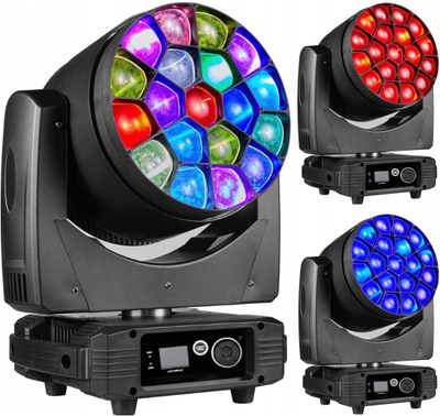 Reflektor skenik LED LIGHT4ME GALAXY MKII, 19x LED, RGBW, i zi