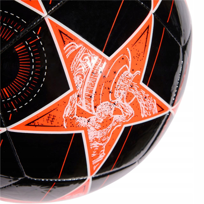 Top futbolli adidas UCL Club 25/26 League Stage, madhësi standarde, TPU, i zi portokalli