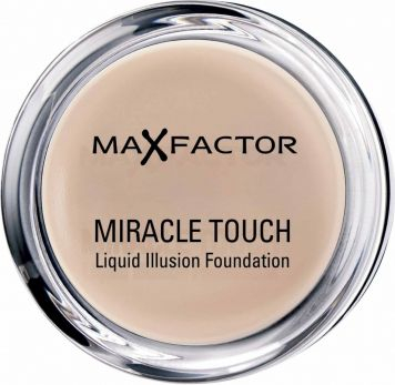 Pudër kompakte Max Factor Miracle Touch 45 Warm Almond, 11.5g, për çdo lloj lëkure