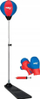 Set boksi Sport One Punching Ball, me doreza dhe pompë, blu e kuqe