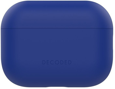 Mbulesë silikoni për kufje Decoded Apple AirPods Pro 3, përputhet me karikim wireless, blu navy