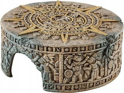 Strehimore terrariumi Exo Terra Aztec Calendar, Medium, për zbukurim, gri me të artë