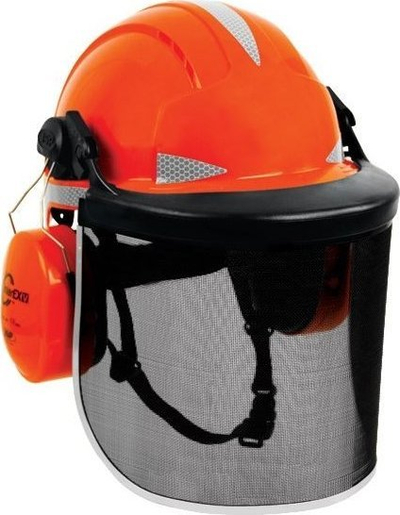 Helmet pune Evolite, me reflektorë, me guaska kundër zhurmës, gri