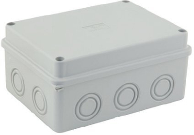 Kuti elektrike hermetike Marlanvil IP65, 150x110x70 mm, gri
