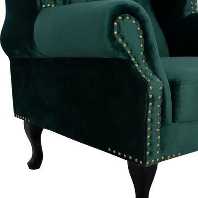 Kolltuk Polina velvet chesterfield (HM0053.03), gjelbër