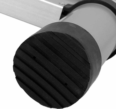 Shkallë teleskopike Awtools Aluminum, 3.8 m, 13 shkallë, argjendtë