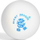 Toptha pingpongu SMJ BR144P40, 40mm, set 144 copë, të bardhë