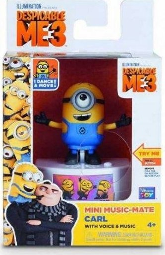 Lodër muzikore Minions Despicable Me 3 Mini Music Mate, me zë dhe muzikë, shumëngjyrëshe