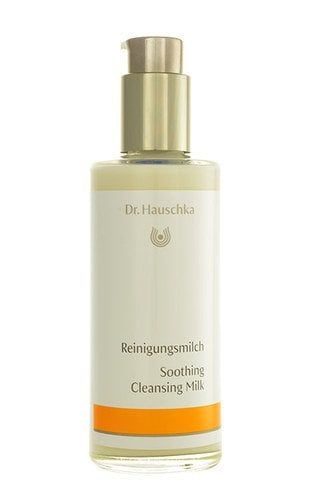Млеко за чистење лице Dr. Hauschka Soothing Cleansing Milk, 145ml, за чувствителна кожа, проѕирно