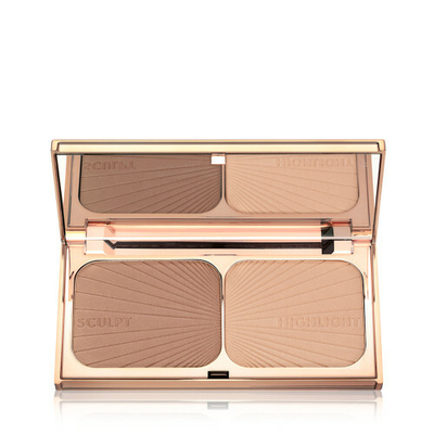 Paletë për konturë Charlotte Tilbury Light - Medium Filmstar Bronz & Glow, 22 g