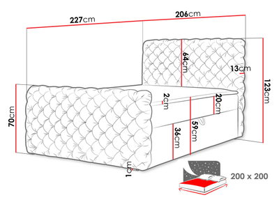 Shtrat kontinental CHESTERFIELD LUX 200x200