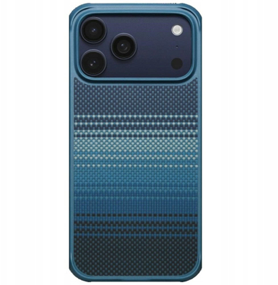 Mbulesë telefoni Pitaka ProGuard për iPhone 17 Pro Max, MagSafe, blu