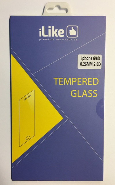 Xhami mbrojtes iLike per iPhone 6/6S, 0.26mm, 2.5D
