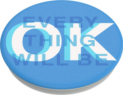 Mbajtëse telefoni PopSockets Finger Pop Everything's OK, ngjitëse, shumëngjyrëshe