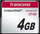 Kartë memorie Transcend CF180I TS4GCF180I, 4GB, CompactFlash, e zezë