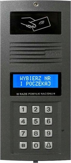 Panel hyrjeje Elfon Optima OP MA765R G, lexues RFID, tastier numerike, grafit