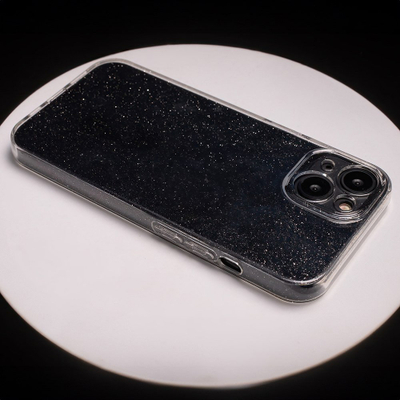 Kapak Shine Overlay për Samsung Galaxy M16 5G, TPU i butë, transparent me shkëlqim